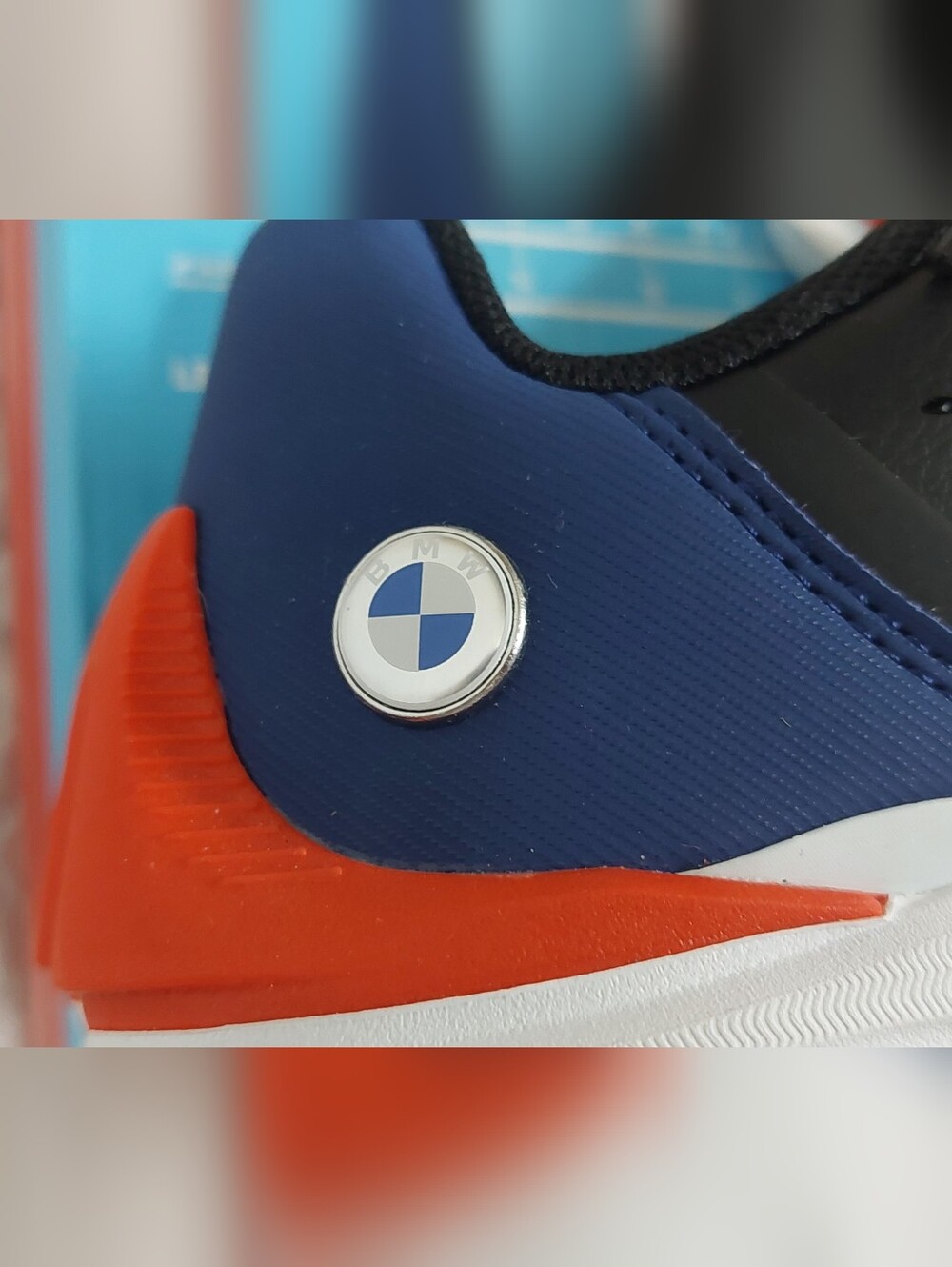 Puma Black with Blue & Red Kids Motorsport Sneakers - Picture 4 of 7
